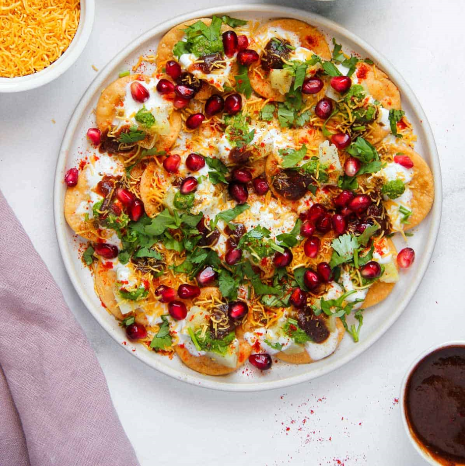 Indian papdi chaat