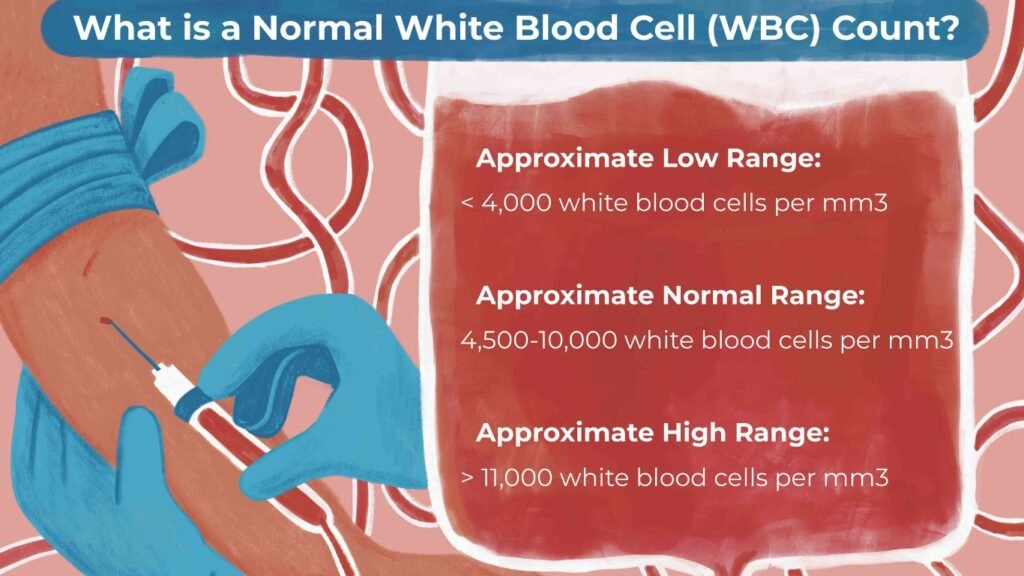 Levels of white blood cells